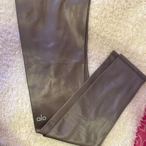 ALO Yoga women metallic Gray Leggings